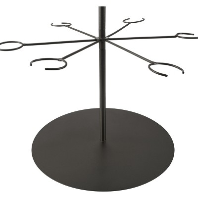 Lavish Home Black 3-Tier Iron Cocktail Tree Stand