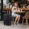 Gulches 20"/24"/28" 3 pcs/set in ABS Spinner Wheel Luggage, Carry on Suitcase, Matching Color, TSA Combination Lock (Black) - 4 of 4