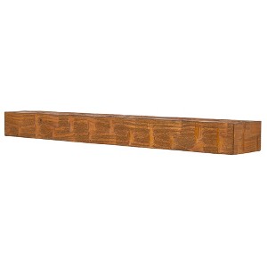 Country Living Bodie Floating Mantel Shelf with Distressed Reclaimed Accents - 1 of 4