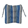 Blazing Needles, 16-inch Spun Polyester Patterned Outdoor Square Tufted Chair Cushions (Set of 4) - 2 of 2