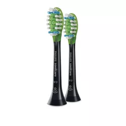 Philips Sonicare Premium Whitening Replacement Electric Toothbrush Heads Black - 2ct
