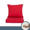 ARTPLAN Indoor/Outdoor All Weather Chair Cushions Set Deep Seat Back Pillows Outdoor Cushions for Patio Furniture - 3 of 4