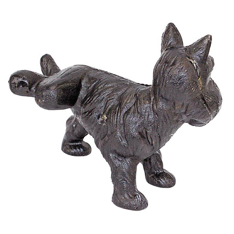 Design Toscano Naughty Peeing Scotty Dog Die-Cast Iron Bookend and Doorstop, 3 of 7