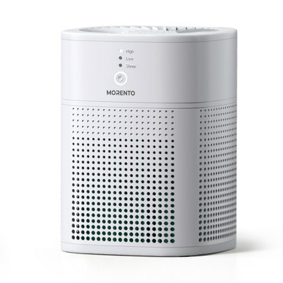 White Compact HEPA Air Purifier with Sleep Mode