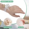 Unique Bargains Wrist Corsage Artificial Flower Elastic Band Fabric Wrist Corsage Bracelet - 2 of 4