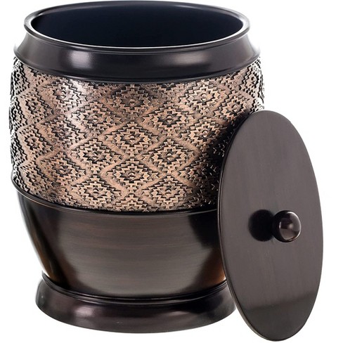 Creative Scents Rustic Luxe Small Bathroom Trash Can : Target