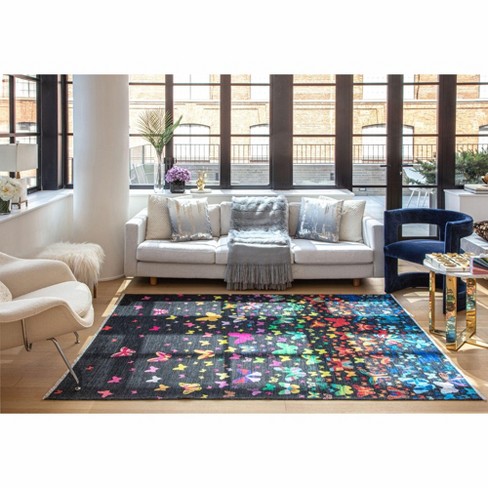 Elizabeth Sutton Maisie Mi55b Modern Graphic Area Rug, 2'7x8'