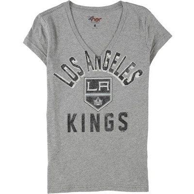 G-III Sports Womens Los Angeles Kings Graphic T-Shirt, Grey, Medium
