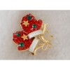 Anna-Kaci Golden Tone Christmas Brooch Pins Sparkly Rhinestones Enamel Lapel Pin for Women - 4 of 4