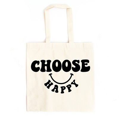 Happiness Is A Day At The Pool Recycled Canvas Tote Bag