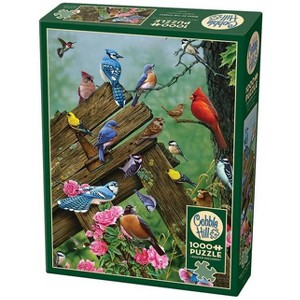 Cobble Hill 1,000 Piece Jigsaw Puzzle - Birds of the Forest (Poster Included), Ages 12 and Up - 1 of 2