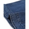 Agnes Orinda Women's Plus Size Denim Y2K Button Down Short Sleeve Cropped Jean Vest - 4 of 4