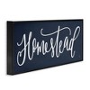 Stupell Industries Navy Blue Homestead Phrase, 24" x 10" - 3 of 4