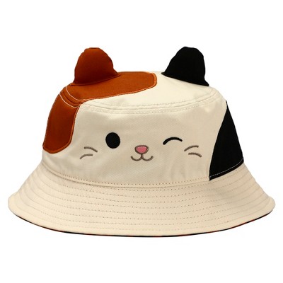 Crochet White Cat Bucket Hat