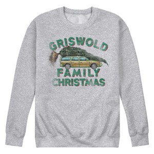 Men's - National Lampoon - Christmas Vacation Griswold Family Graphic Fleece Sweatshirt - 1 of 4