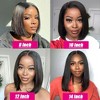 Jessie's Wig 4x4 Pre Cut Lace Bob Glueless Straight Human Hair Wig For Women Natural Black 8-14 Inch 1 Pc/Pack - 3 of 4