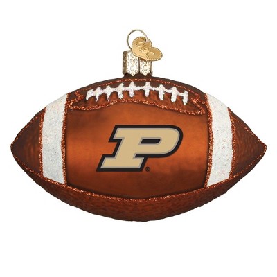 Old World Christmas Blown Glass Ornament for Christmas Tree, Purdue University Football