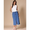 INSPIRE CHIC Women's Summer Sleeveless V Neck Turndown Collar Polo Casual Blouse - 3 of 4