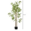Racxily 6FT Artificial Bamboo Tree, Faux Decorative Plant in Nursery Pot for Indoor D¨¦cor - 2 of 4