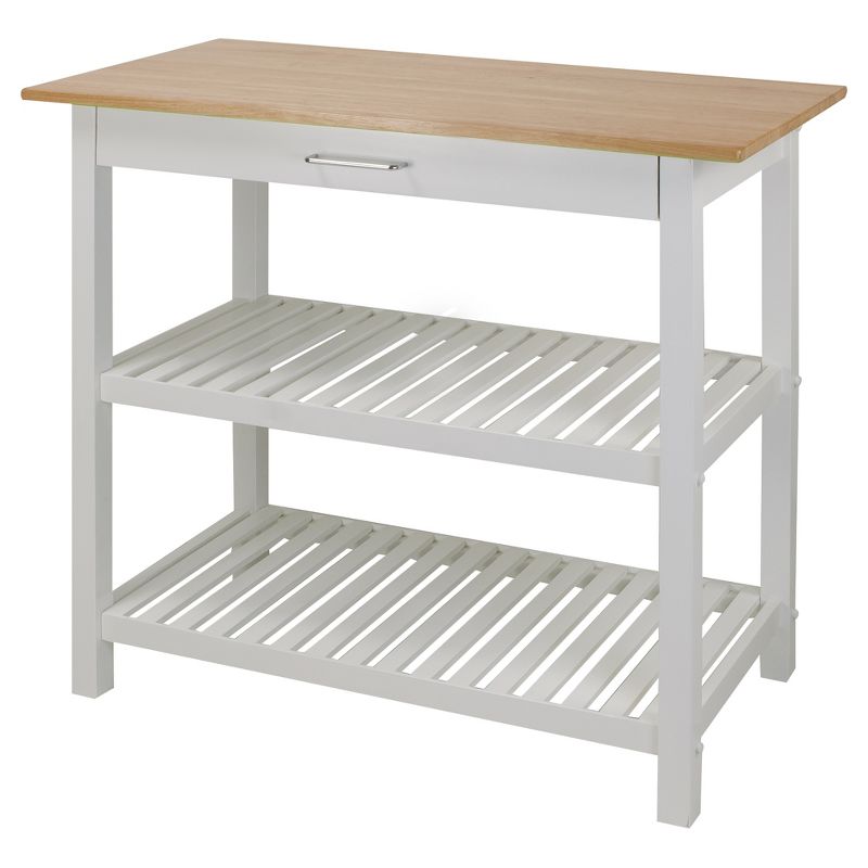Kitchen Island with Two Shelves - Flora Home, 3 of 10