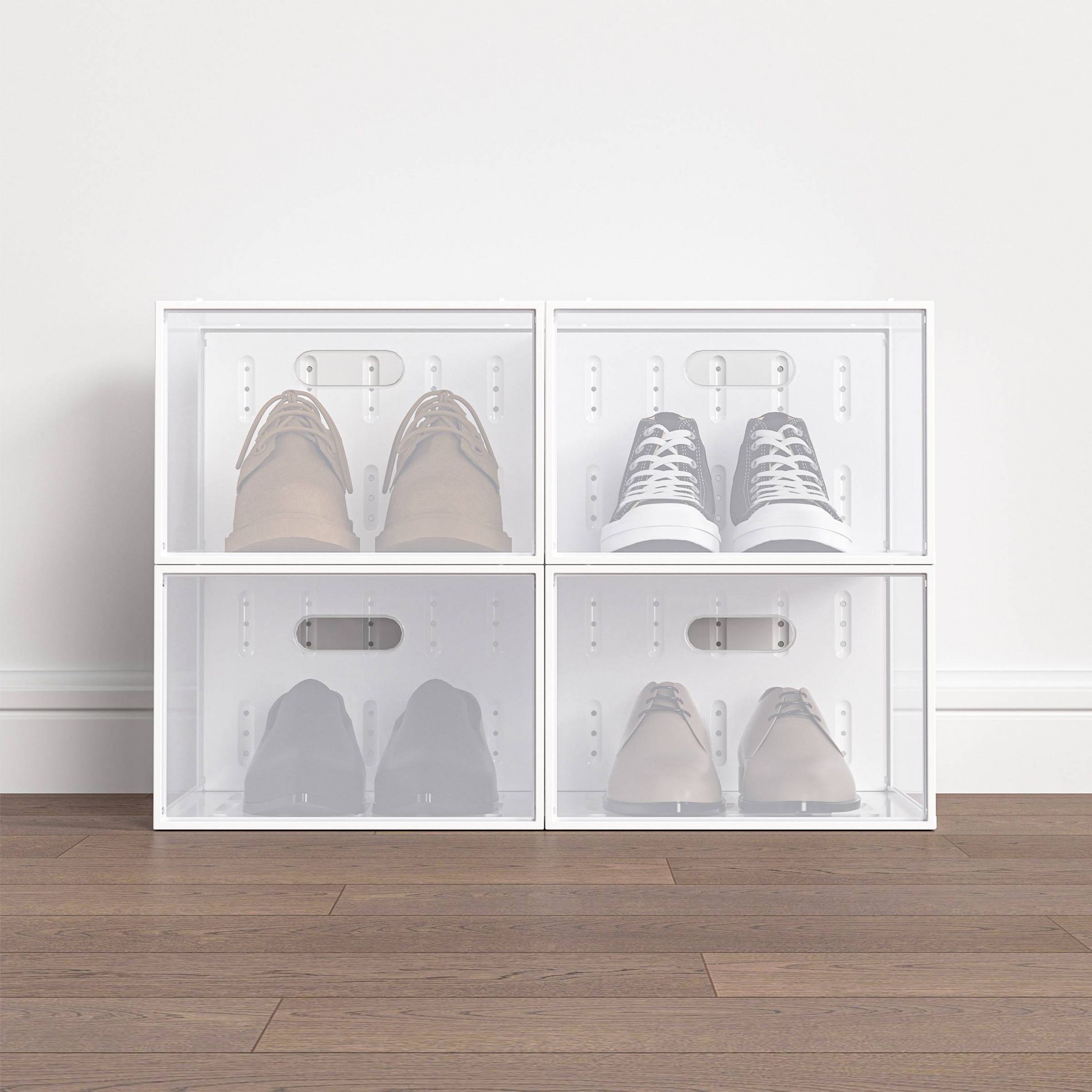 4pk XL Shoe Storage Box