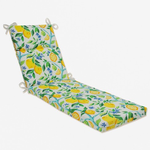 72.5 X 21 Outdoor indoor Lemon Tree Yellow Chaise Lounge Cushion Weather resistant Pillow Perfect Target