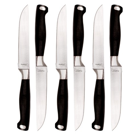 6 Piece Stainless Knife Set Professional Serrated Steak Knives Kitchen  Tools USA 