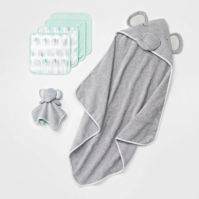 cloud island hooded towel