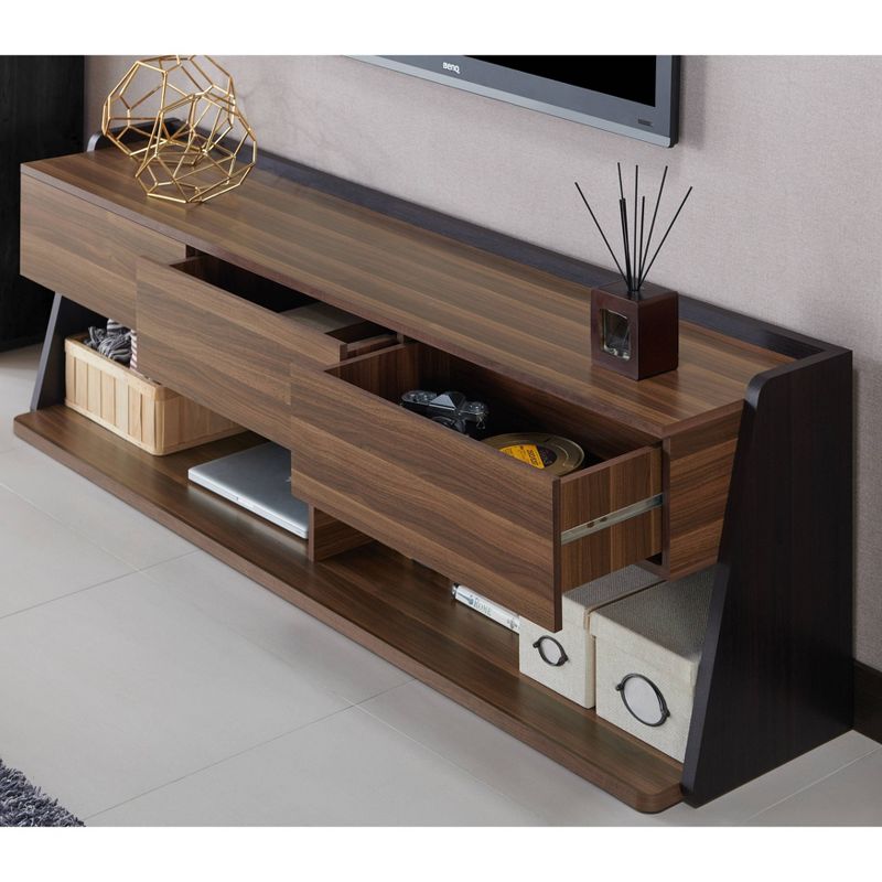 Vadim TV Stand for TVs up to 72&#34; Light Walnut - HOMES: Inside + Out, 4 of 11