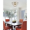 Elegant Lighting Ella 16 inch flush mount in brass - 2 of 4