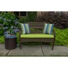 Casual Cushion Solid Sunbrella Fabric 1-Piece Indoor/Outdoor Wicker Bench Cushion, 43.5"W x 19.5"L - 2 of 4