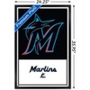 Trends International MLB Miami Marlins - Logo 22 Framed Wall Poster Prints - 3 of 4