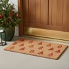 HomeRoots 17" X 29" Brown And Red Christmas Trees Outdoor Coir Door Mat - 2 of 4