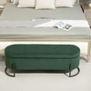CENGHU Storage Ottoman, Bedroom End Bench, Upholstered Fabric Storage Ottoman, Entryway Footstool, Ottoman Bench for Living Room & Bedroom - 3 of 4