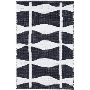 Annie Selke - Dash & Albert Circuit Navy Handwoven Indoor/Outdoor Rug - 1 of 4