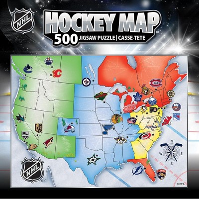 MasterPieces NHL League Map 500pc Puzzle