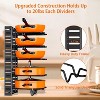 DOMETOUR 2Pcs Dish Drying Rack with Pot Organizer Rack 8 Tiers Pots Organizer and Dish Racks for Kitchen Counter Pot Lid Organizer and Dish Drainers - 3 of 4