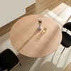 VYNXARIA 47.24 inch MDF Dining Table for Dining Room Round Dinner Tables Mid-Century Modern Table OAK - 3 of 4