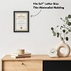 Americanflat Thin Picture Frame in Black with Shatter Resistant Glass Horizontal and Vertical Formats for Wall and Tabletop - 5" x 7" - 4 of 4