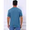 INSPIRE CHIC Men's Casual Summer Short Sleeves Button Basic Henley T-Shirts - 3 of 4