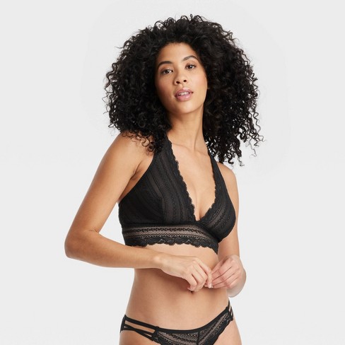 Women's Longline Lace Bralette - Auden™ Black Xxl : Target