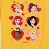 Girls' - Disney Princess - Princess Heart Grid Short Sleeve Graphic T-Shirt - 2 of 4