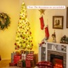 Tangkula Whimsical Christmas Tree Pre-Lit Artificial Holiday Tree w/ Bendable Top - 4 of 4