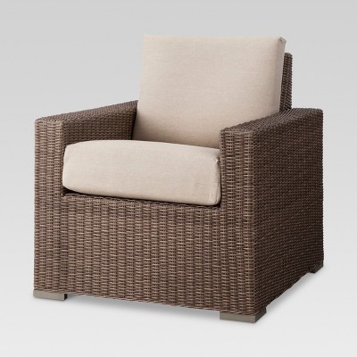 heatherstone wicker patio loveseat