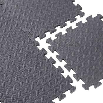 Fleming Supply Eva Foam Mat Floor Tiles For Yoga, Pilates, Cross Fit, And  Weight Training - 24 X 24 X 0.50 : Target