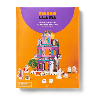 Halloween Craft Tabletop Haunted House Coloring Kit - Mondo Llama™