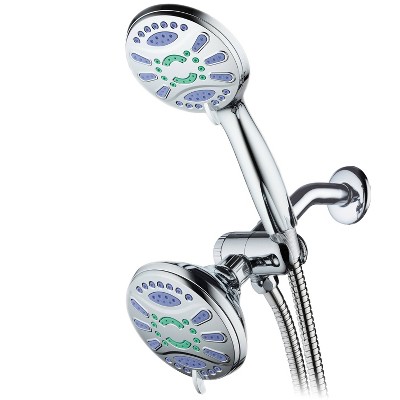 48 Setting Elite High Pressure Ultra Luxury Three-Way Shower Head Combo Chrome - AquaDance