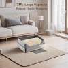 16" Stainless Steel Cat Litter Box, High-Sided Enclosed for Large Cats, Non-Stick & Leak-Proof, Easy Clean, with Double-Layer Litter Mat & Scoop - 2 of 4