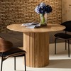Vatros Mid-Century Modern Wooden Dining Table Round Dinner Tables - 2 of 4