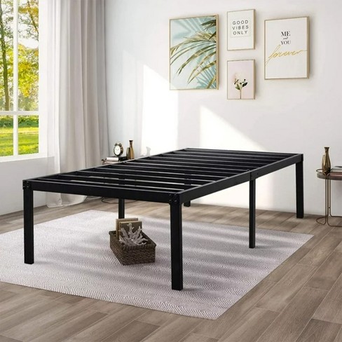 Skonyon Twin Bed Frame 14 Inch Metal Platform Frame With Heavy Duty Steel Slats Black Target